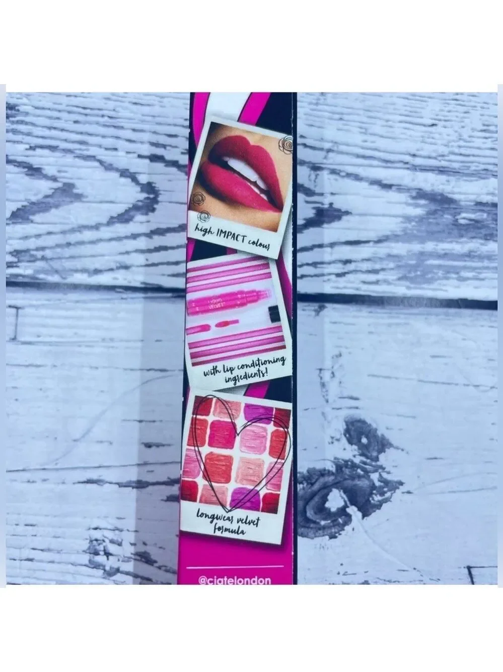 Ciaté London Liquid Velvet Matte Lipstick Sass Pot Pink BNIB Full